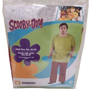 Shaggy Halloween Costume Scooby-Doo Adult Plus Size 2XL (48-52) Brand New